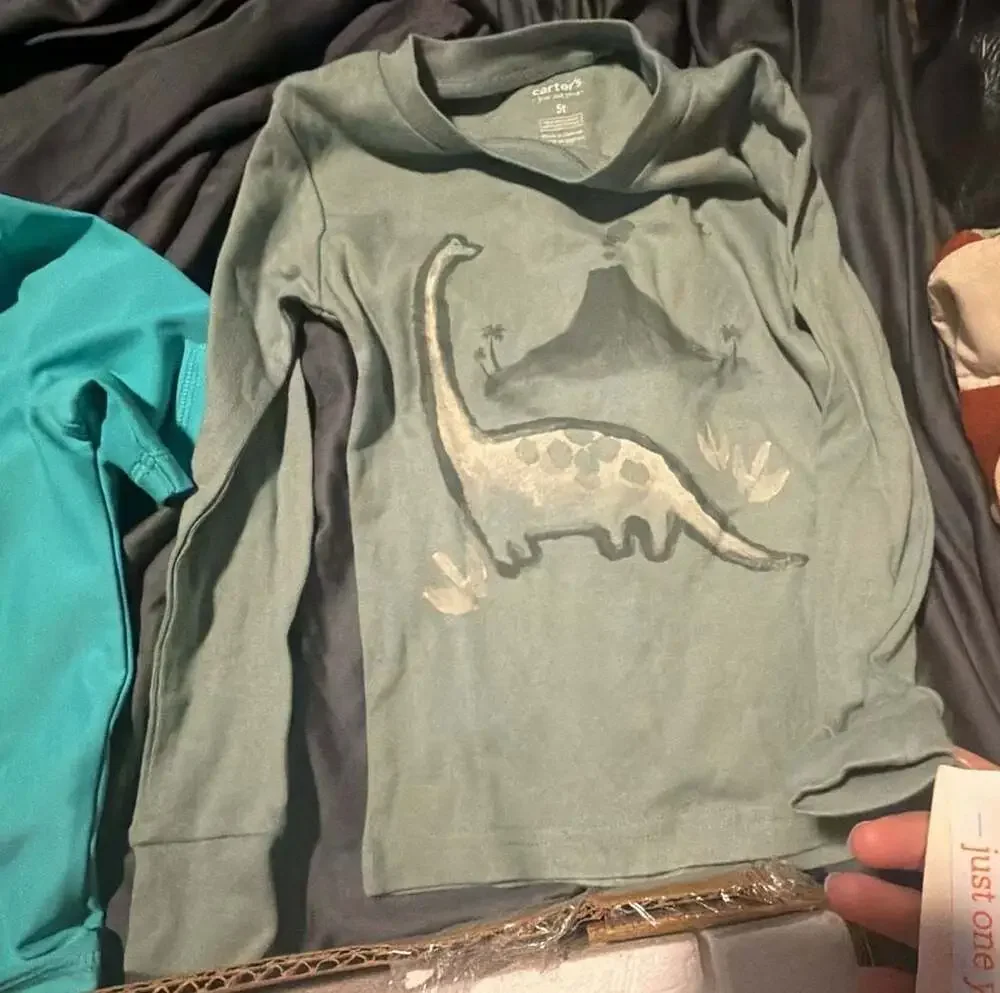Set of 3 Kids Boys Tops and Hoodie, Size 5T
